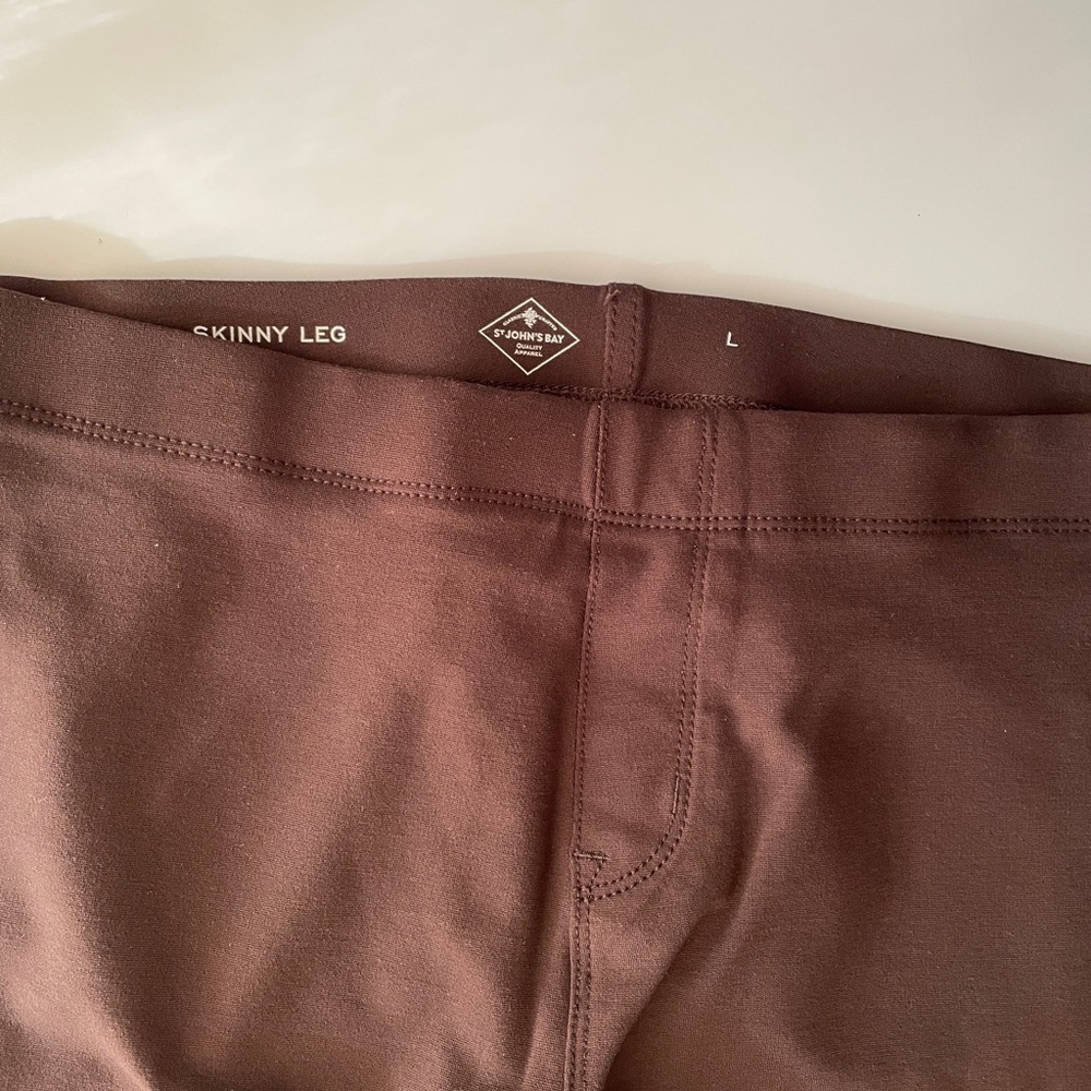Power Flex Brown Skinny Leg Pants